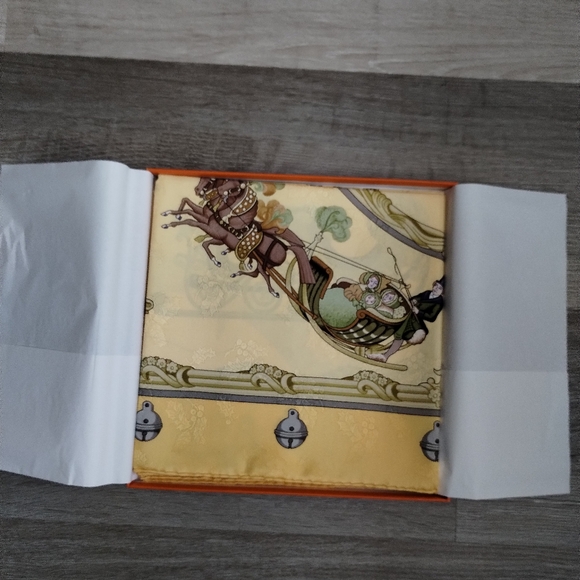 Hermes J Abadie Plumes et Grelots Silk Scarf - Picture 16 of 17